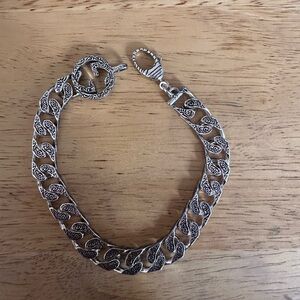 GUCCI INTERLOCKING CHAIN BRACELET IN SILVER